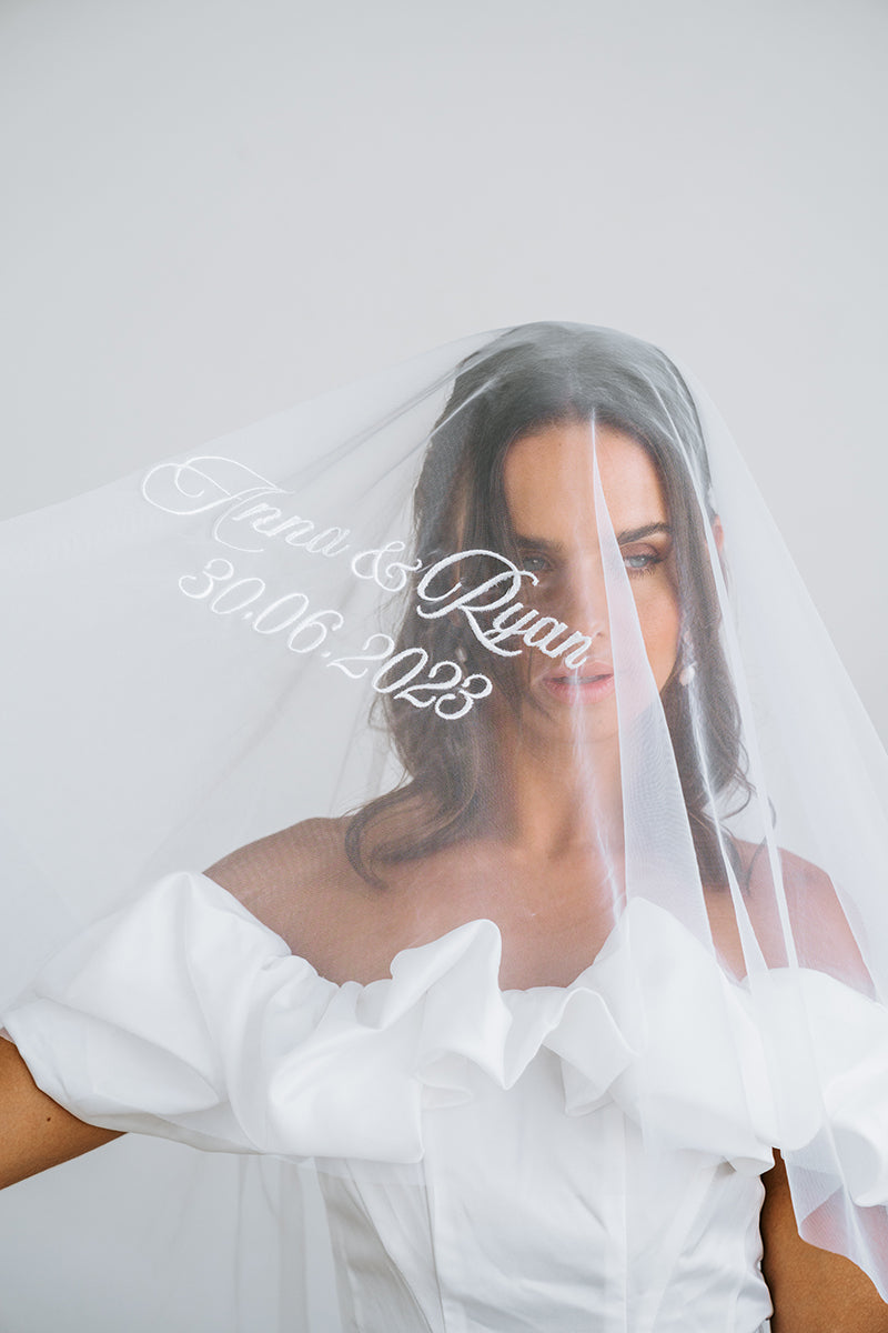 Personalised Veil | Personalised Bridal Veil | Customised Veil