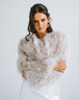 Fur Wedding Jacket | Feather Jacket for the Bride | Bridal Jackets Australia