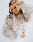 Bridal Jacket | Wedding Day Jacket | Feather Jacket | Fur Bride Jacket