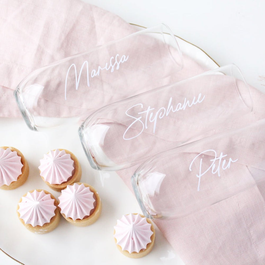 Stemless Champagne Flutes - Bridal Party