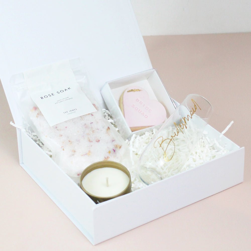 Blushing Personalised Bridesmaid Proposal Gift Box