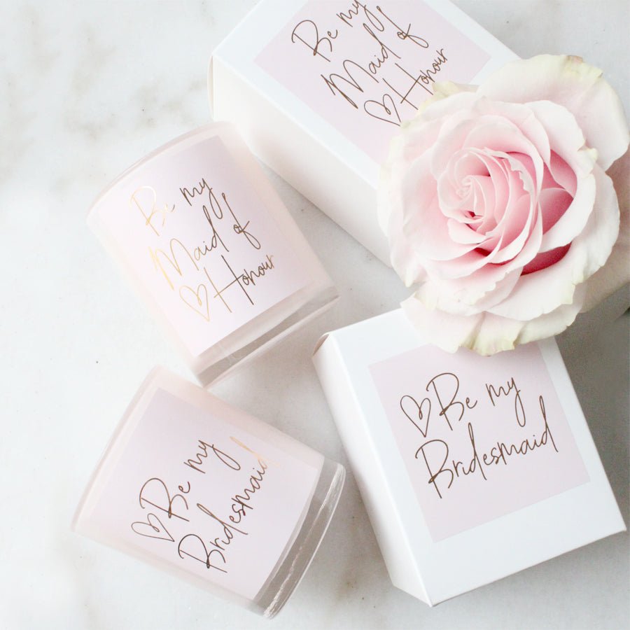 Proposal Candle | Be my Bridesmaid Candle | Bridal Party Gifts