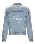 Wifey Denim Jacket - Pearl