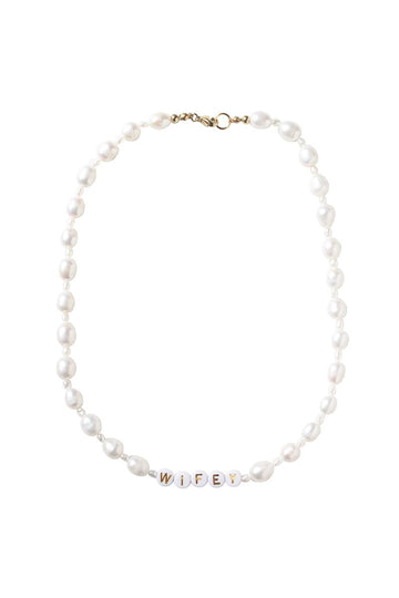 Wifey Necklace - Pearl