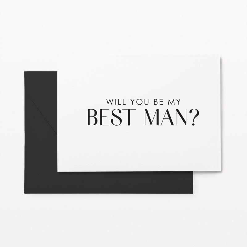 Will You Be My Best Man? Proposal Card